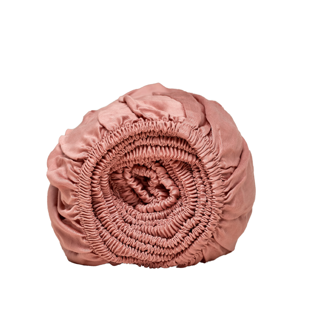 COCO & CICI TENCEL™ FITTED SHEET (90X200) TERRA ROSE