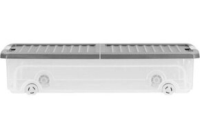 KIS W BOX UNDERBED L – 35L TRANSPARANT/GRIJS