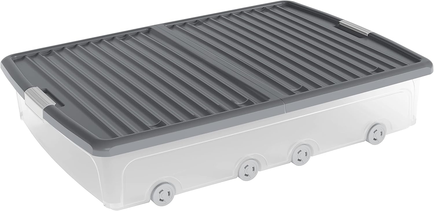 KIS W BOX UNDERBED XL – 55L TRANSPARANT/GRIJS