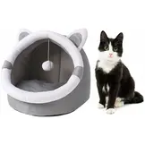 KATTENBED MET OREN – 31×30×28 CM