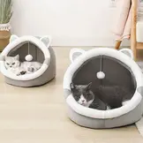 KATTENBED MET OREN – 31×30×28 CM