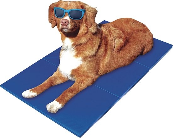KOELMAT XL VOOR HOND EN KAT – 80×60 CM – COOLING MAT BLAUW