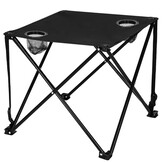 SPRINGOS CAMPINGTAFEL INKLAPBAAR – POLYESTER ZWART