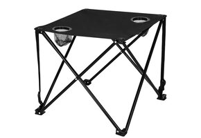 SPRINGOS CAMPINGTAFEL INKLAPBAAR – POLYESTER ZWART