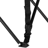 SPRINGOS CAMPINGTAFEL INKLAPBAAR – POLYESTER ZWART