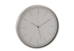 J-LINE CLOCK GERBERT ALUMINIUM GREY