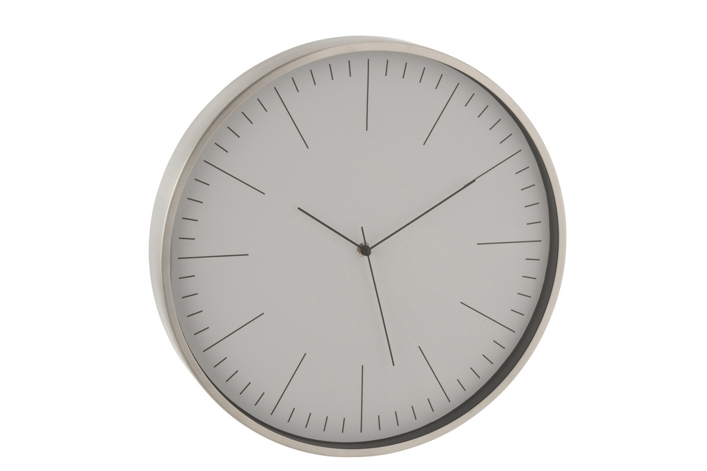 J-LINE CLOCK GERBERT ALUMINIUM GREY