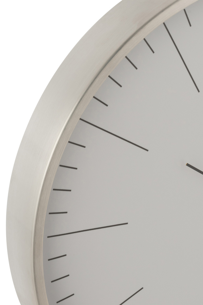 J-LINE CLOCK GERBERT ALUMINIUM GREY