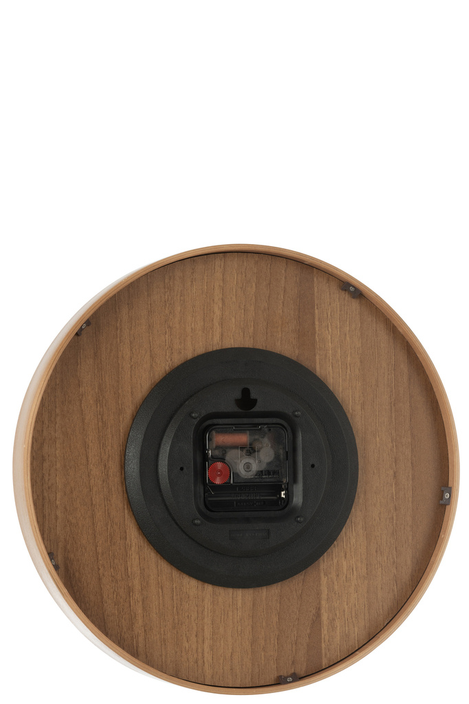 J-LINE WALL CLOCK PLYWOOD/MDF DARK NATURAL SMALL