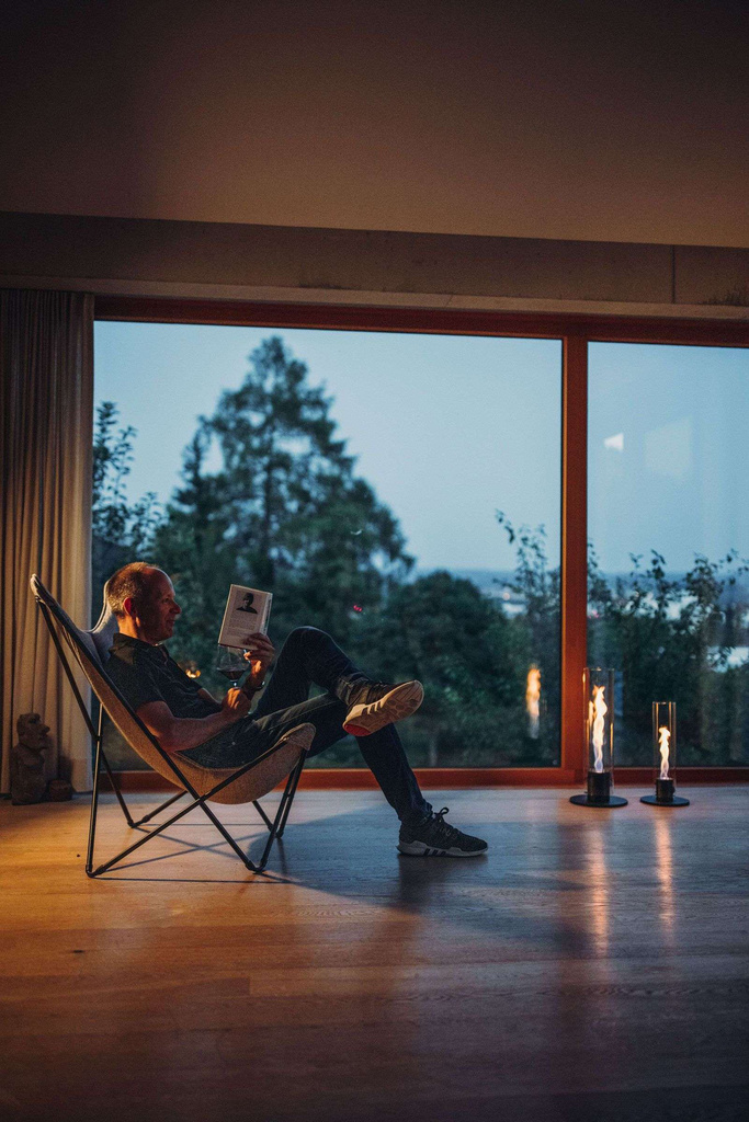 HÖFATS SPIN 120 SFEERLANTAARN – TAFELVUUR & DESIGNLAMP IN ÉÉN