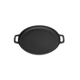 VALHAL KOEKENPAN PLANCHA GIETIJZER MET HANDGREPEN 35 CM