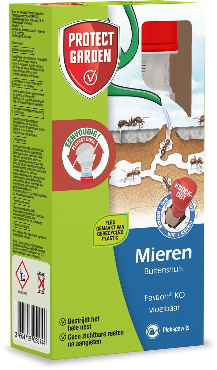 PROTECT GARDEN FASTION KO VLOEIBAAR TEGEN MIEREN – 250 ML CONCENTRAAT