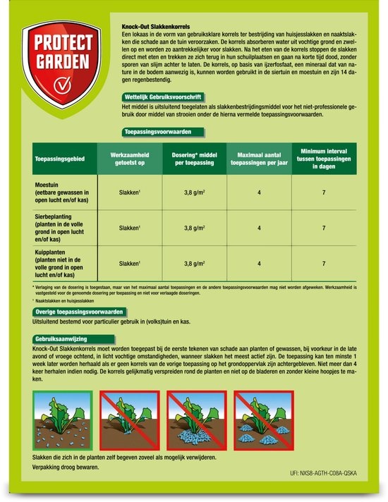 PROTECT GARDEN KNOCK-OUT SLAKKENKORRELS – 1 KG
