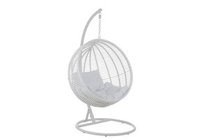 J-LINE HANGSTOEL ROND STAAL WIT