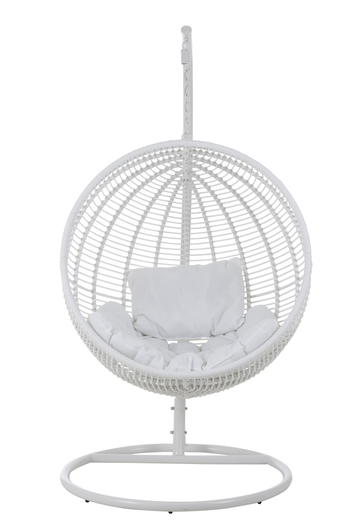 J-LINE HANGSTOEL ROND STAAL WIT