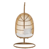 J-LINE HANGSTOEL OVAAL STAAL NATUURLIJK