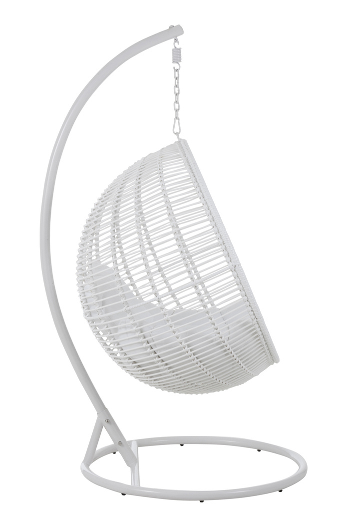J-LINE HANGSTOEL ROND STAAL WIT