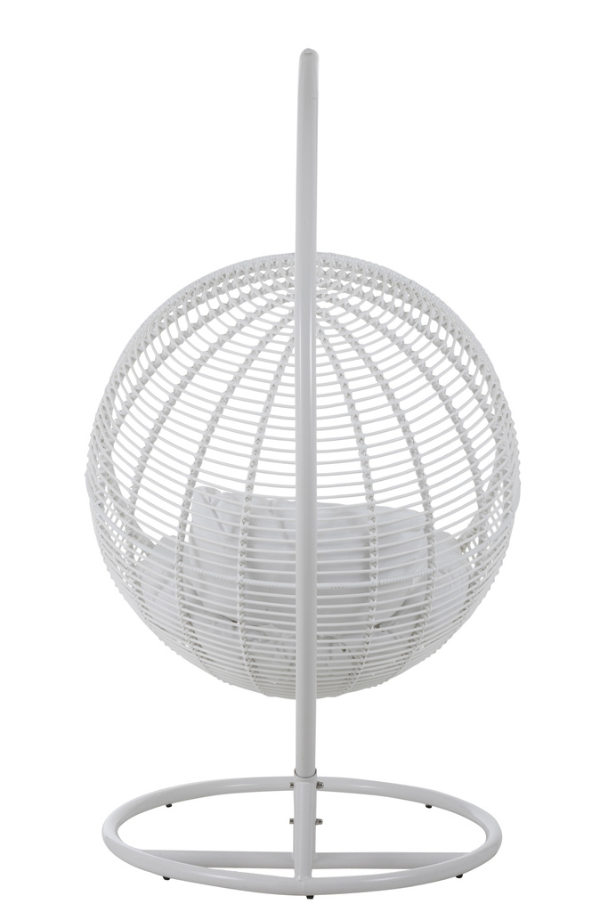 J-LINE HANGSTOEL ROND STAAL WIT