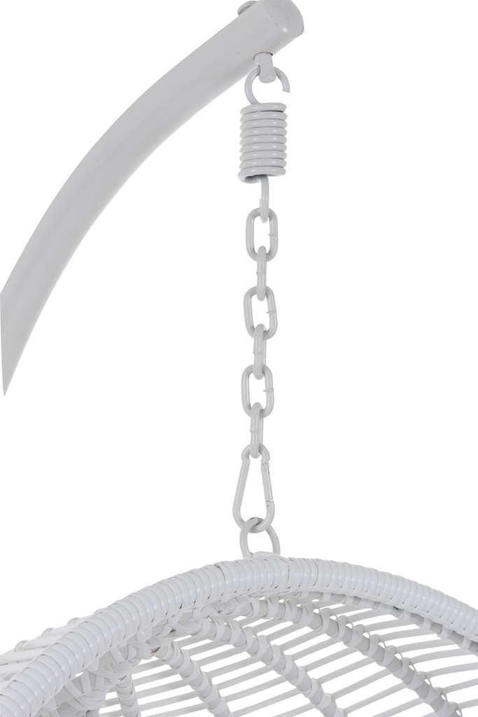 J-LINE HANGSTOEL ROND STAAL WIT