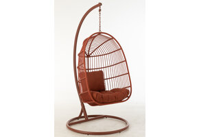 J-LINE HANGSTOEL EGGA STAAL/TOUW ROOD