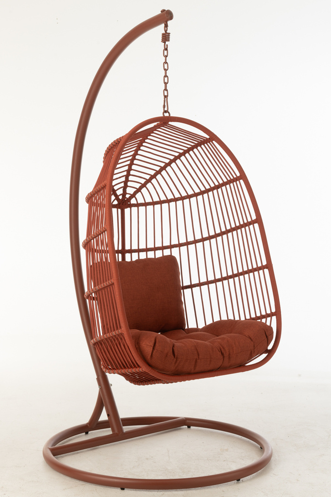 J-LINE HANGSTOEL EGGA STAAL/TOUW ROOD
