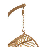 J-LINE HANGSTOEL OVAAL STAAL NATUURLIJK