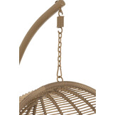 J-LINE HANGSTOEL ROND STAAL NATUURLIJK