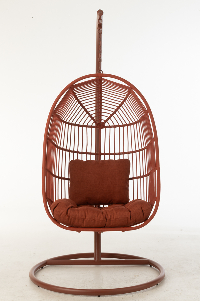 J-LINE HANGSTOEL EGGA STAAL/TOUW ROOD