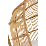 J-LINE HANGSTOEL OVAAL STAAL NATUURLIJK