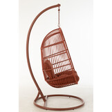 J-LINE HANGSTOEL EGGA STAAL/TOUW ROOD