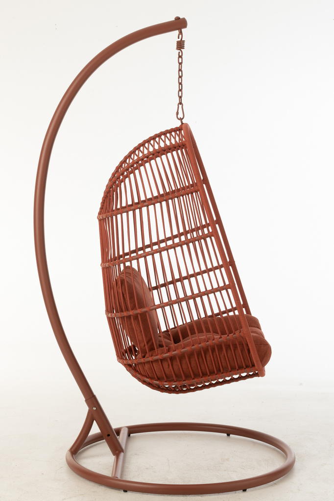 J-LINE HANGSTOEL EGGA STAAL/TOUW ROOD