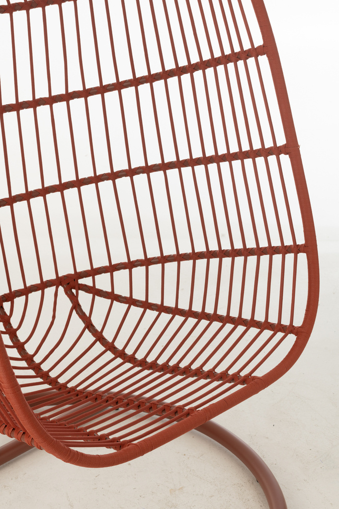 J-LINE HANGSTOEL EGGA STAAL/TOUW ROOD