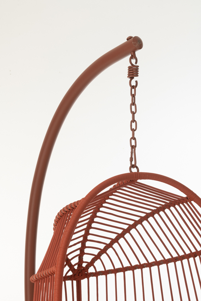 J-LINE HANGSTOEL EGGA STAAL/TOUW ROOD