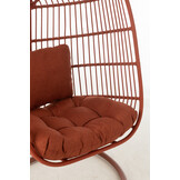 J-LINE HANGSTOEL EGGA STAAL/TOUW ROOD