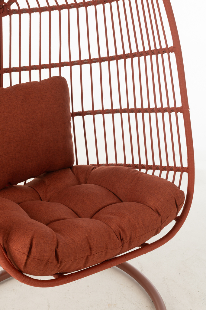 J-LINE HANGSTOEL EGGA STAAL/TOUW ROOD