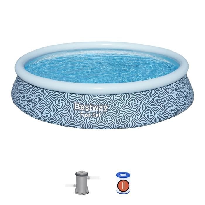 BESTWAY OPBLAASBAAR ZWEMBAD ROND 396 X 84 CM