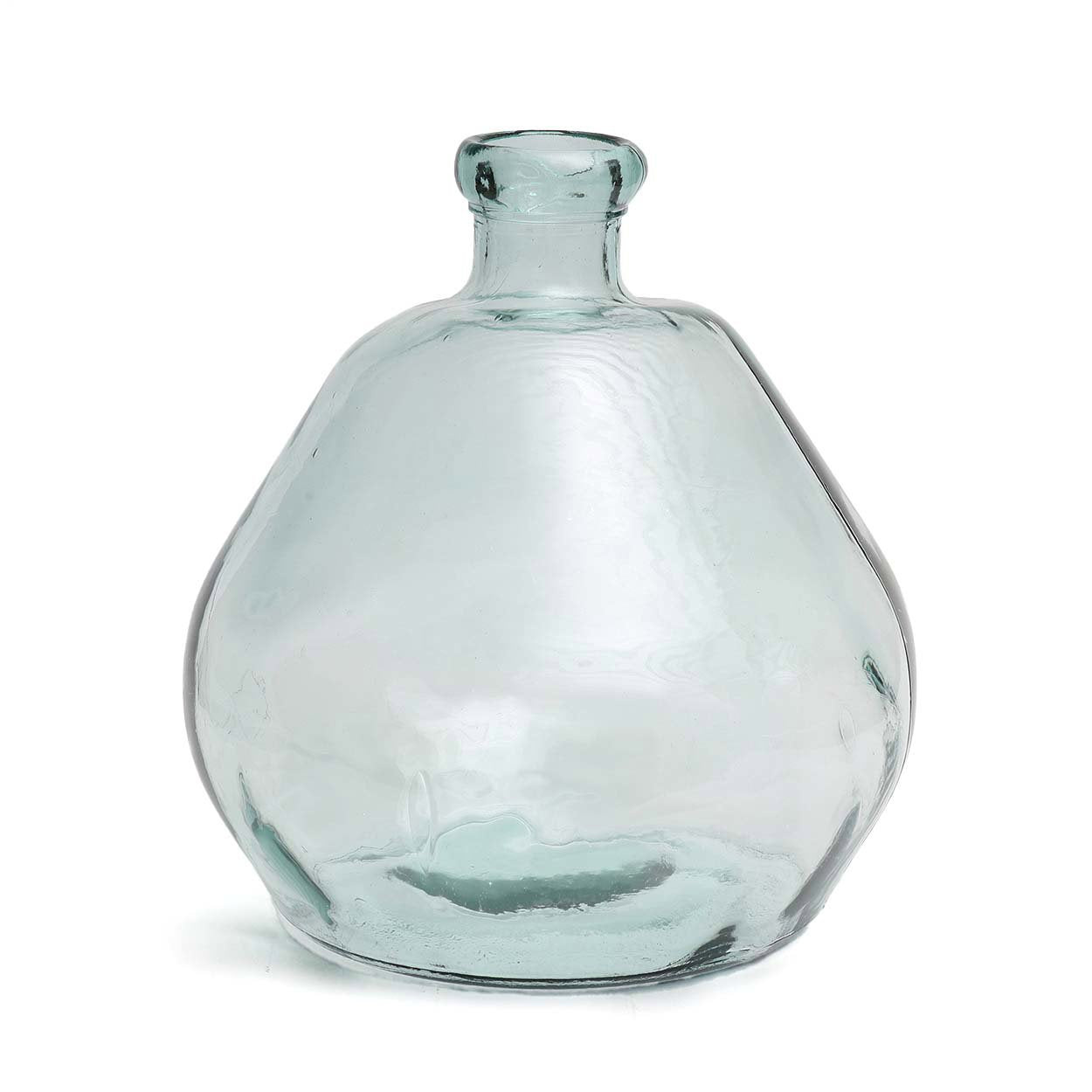 BAZAR BIZAR THE BOLAI VASE – GERECYCLEERD GLAS BLAUW