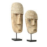 BAZAR BIZAR THE COWRIE MASK ON STAND MEDIUM