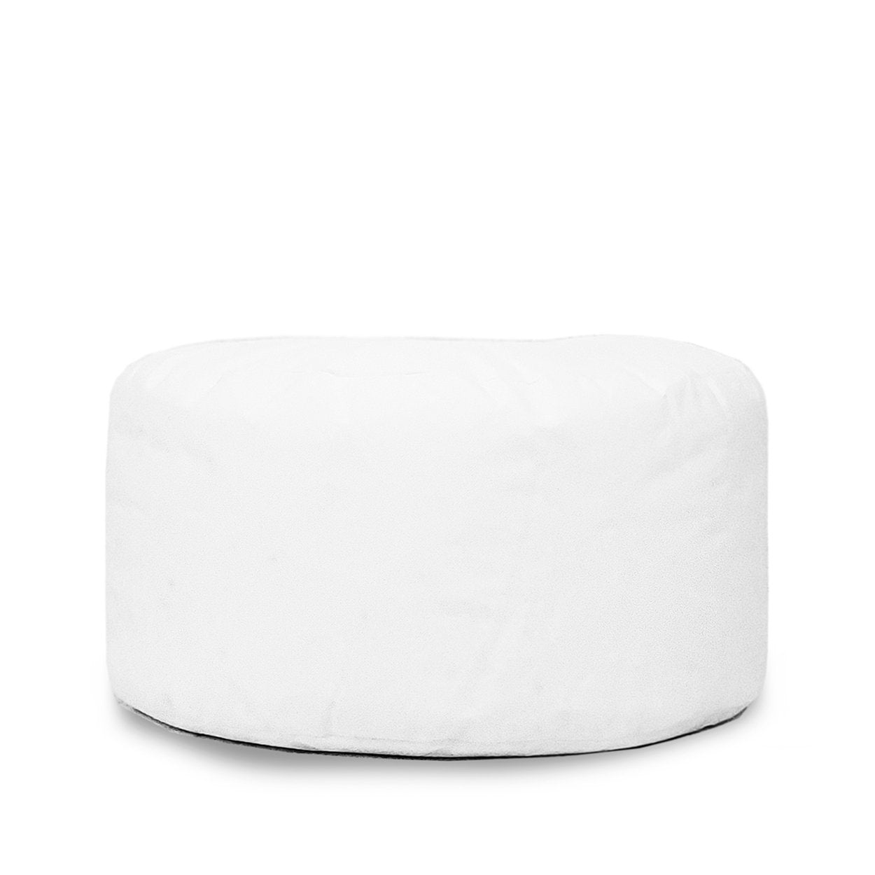 BAZAR BIZAR WHITE INNER POUFFE ROUND – KATOEN WIT Ø60 CM