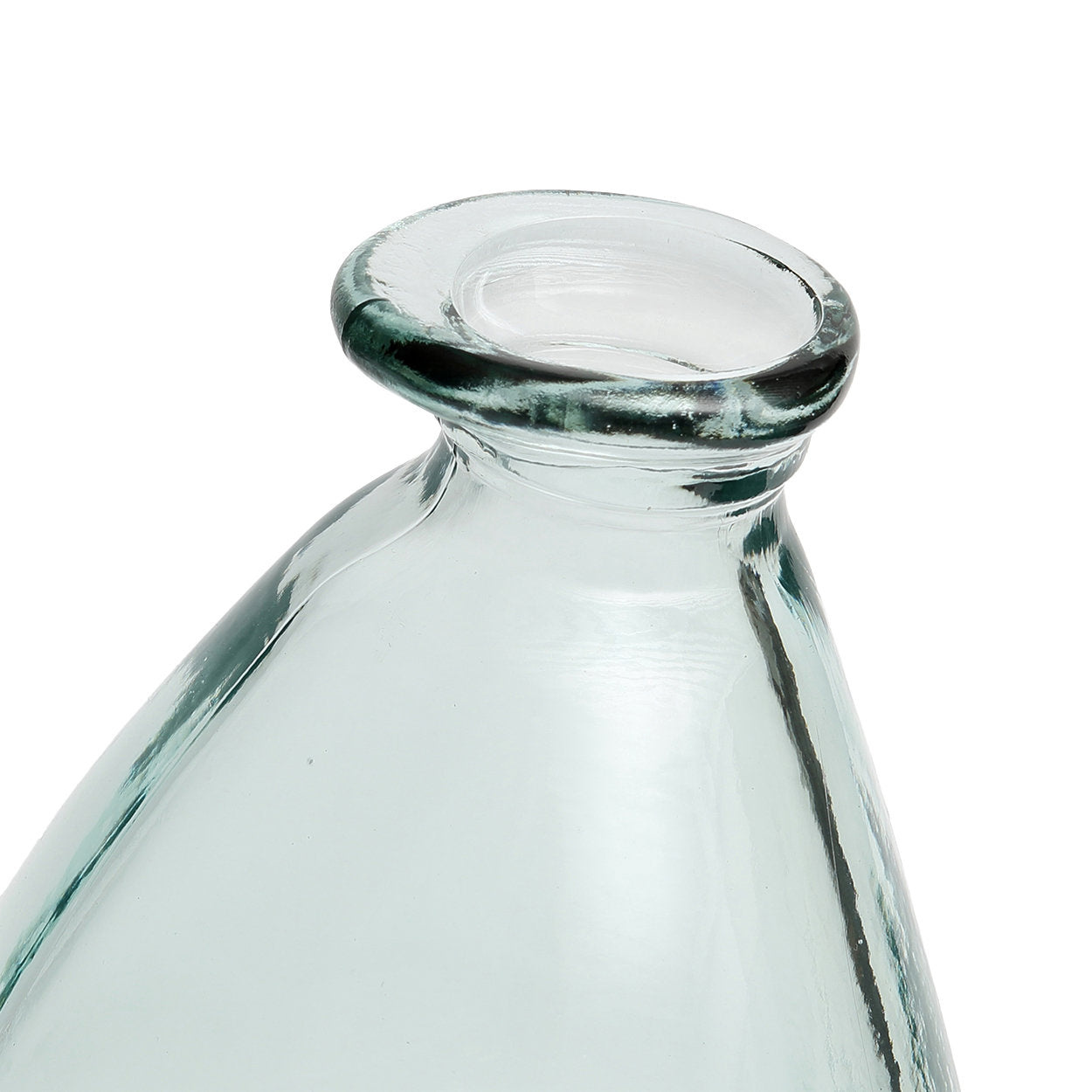 BAZAR BIZAR THE SHUDI VASE – GERECYCLEERD GLAS BLAUW