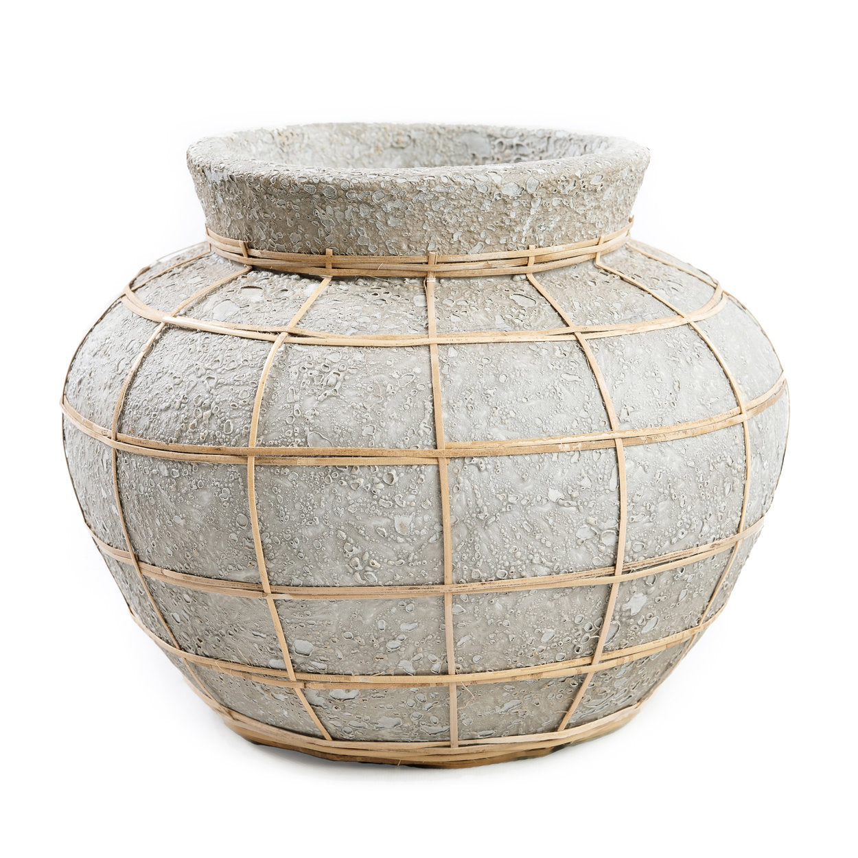 BAZAR BIZAR THE BELLY VASE – CONCRETE NATUREL – SMALL