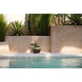 BAZAR BIZAR THE BELLY VASE – ZWART/NATUREL – SMALL