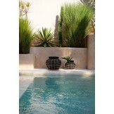 BAZAR BIZAR THE BELLY VASE – ZWART/NATUREL – SMALL