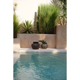 BAZAR BIZAR THE BELLY VASE – ZWART/NATUREL – LARGE