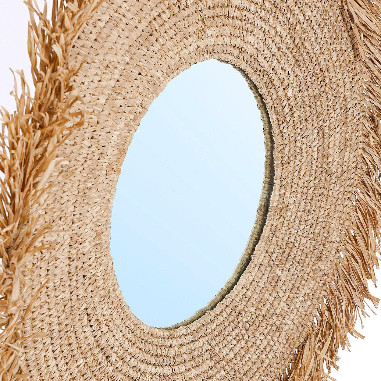 BAZAR BIZAR THE YEMA SPIEGEL – NATUURLIJK RAFFIA Ø60 CM (L)