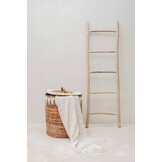 BAZAR BIZAR THE S'IL VOUS PLAID – HANDGEWEVEN KATOEN CRÈME 130×170 CM