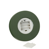 J-LINE DECORATIEVE STOLP MET LED-NOTENKRAKER + BOOM + CADEAUS LIMOENGROEN KERST ROOD/DONKERGROEN