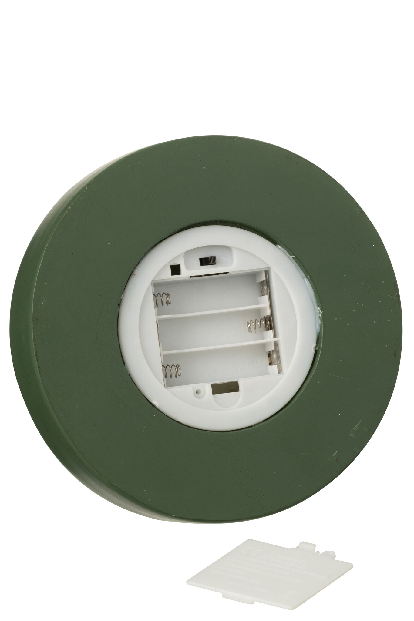 J-LINE DECORATIEVE STOLP MET LED-NOTENKRAKER + BOOM + CADEAUS LIMOENGROEN KERST ROOD/DONKERGROEN