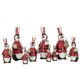 J-LINE PINGUÏN KERST POLYRESIN MULTICOLOR GROOT (ASSORTIMENT VAN 3)