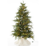 J-LINE KERSTBOOMROK GEBREID POLYESTER WIT